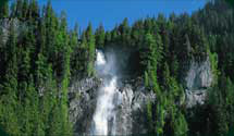 torrential waterfall